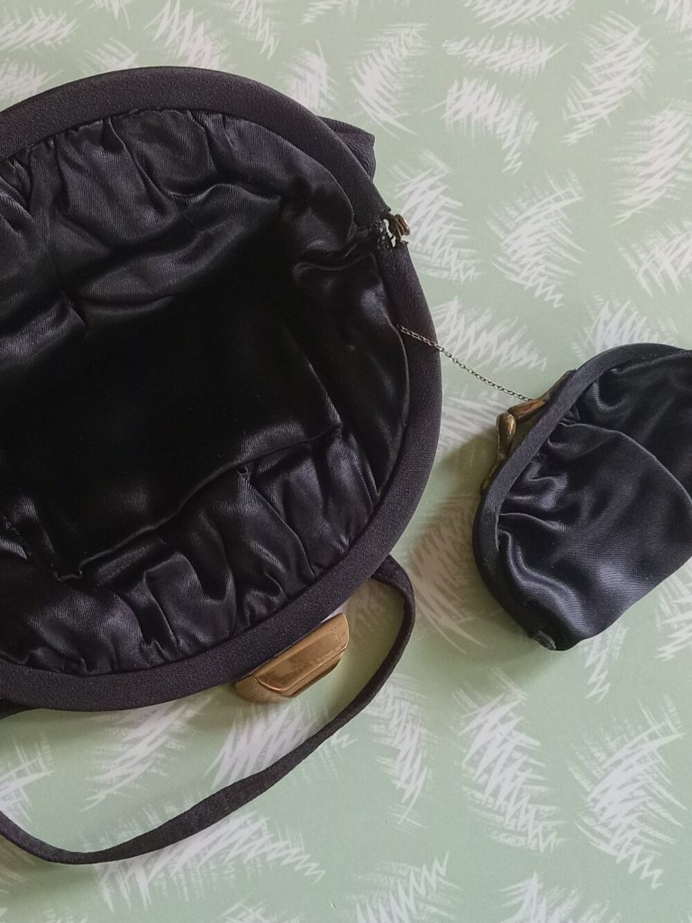 Vintage original floral 1930 handbag embroidered - Picture 2 of 3